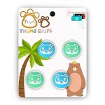 Tscope for Animal Crossing Thumb Grip Caps for Nintendo Switch/Switch Lite Controller, Joy-Cons Analog Joystick Cute Raccoon Soft Silicone Covers for NS Accessories (Anime Raccoon)