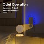 Flying Insect Trap, 2 in 1 Indoor Plug-in Fruit Fly Trap, 1 Trap White and 6 Glue Cards, Fruit Fly Traps for Gnat, Moth, Mosquito, Suitable for Every Part of The Home