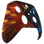 eXtremeRate Replacement Shell for Xbox Series X & S Controller - Unleash Your Style - Fire Eagle vs Ice Snake Custom Acessories Front Housing Cover for Xbox Core Controller [Control NOT Included]