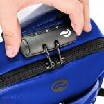 Skunk Uno Cross Body Backpack (Blue Leather)