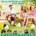 24 Pack Natural Raccoon Repellent - Peppermint Skunk Repellent for Outdoor Yard Attic Garden House | Long-Lasting Protection | Safe for Dogs and Children, Light Green