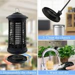 Electric Bug Zapper Indoor/Outdoor, 4200V High Powered Mosquito Zappers Killer, Waterproof Insect Fly Swatter Zapper Mosquito Trap Outdoor, Fly Traps, Insect Killer for Home,Garden,Backyard, Camping