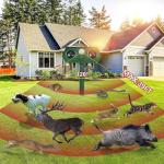 Solar Skunk Repellent, Waterproof Animal Repellent for Skunk Raccoon Yard Garden Lawn Outdoor