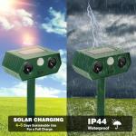 Solar Skunk Repellent, Waterproof Animal Repellent for Skunk Raccoon Yard Garden Lawn Outdoor