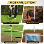 Gopher & Mole Bait Applicator, Stainless Steel Gopher/Mole/Vole Killer, Durable and Removable Gardening Pest Control Tool for Yard, Upgraded Non-Clogging Bait Outlet(Not Include Bait)