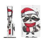 AoHanan Sticker for 5 Slim Disc Skin Christmas Raccoon Skin Controller Accessories Cover Skins Anime Vinyl Cover Sticker Full Set Only for 5 Slim Disc Edition
