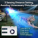 2 Packs Solar Animal Repeller Ultrasonic, Cat Repellent Outdoor with USB Recharging, Waterproof Ultrasonic Deer Repellent Motion Activated Repel Dog, Squirrel, Deer, Raccoon, Skunk, Rabbit