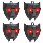 4 Pack Solar Animal Repellent,Waterproof Solar Nocturnal Animal Deterrent Device with Flashing Lights - Chase Away Raccoon,Coyote,Deer,Fox,Cat,Outdoor Pest Control for Garden, ​Chicken Coop & Farm
