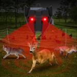4 Pack Solar Animal Repellent,Waterproof Solar Nocturnal Animal Deterrent Device with Flashing Lights - Chase Away Raccoon,Coyote,Deer,Fox,Cat,Outdoor Pest Control for Garden, ​Chicken Coop & Farm