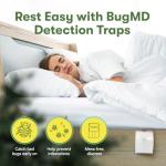 BugMD Bed Bug Trap (1 Pack, 12 Traps) - Interceptors, Bed Bug Prevention, Sticky Glue Traps, Insect Trap Indoor