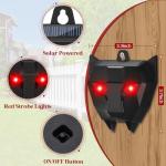 4 Pack Solar Animal Repellent,Waterproof Solar Nocturnal Animal Deterrent Device with Flashing Lights - Chase Away Raccoon,Coyote,Deer,Fox,Cat,Outdoor Pest Control for Garden, ​Chicken Coop & Farm