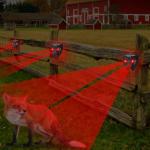 4 Pack Solar Animal Repellent,Waterproof Solar Nocturnal Animal Deterrent Device with Flashing Lights - Chase Away Raccoon,Coyote,Deer,Fox,Cat,Outdoor Pest Control for Garden, ​Chicken Coop & Farm