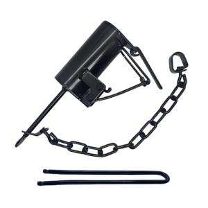 𝐃𝐮𝐤𝐞 Dog Proof Trap Raccoon Hand Traps Leg Hold Spring Loaded, Easy to Use, Fast Responsive Dark Traps for Outdoor Farm Yard Garden (Trap with settool)