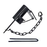 𝐃𝐮𝐤𝐞 Dog Proof Trap Raccoon Hand Traps Leg Hold Spring Loaded, Easy to Use, Fast Responsive Dark Traps for Outdoor Farm Yard Garden (Trap with settool)