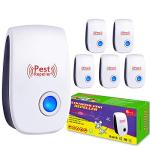 Ultrasonic Insect & Pest Repeller, Ultrasonic Mice Repellent for Insect, Roaches, Spiders, Bugs, Mosquitoes, Pest Control for House Garage RV Hotel, 6 Pack