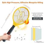DEVOGUE® Electric Fly Swatter Bug Zapper Battery Operated Flies Killer Indoor & Outdoor Pest Control Mosquito Zapper and Insect Catcher Racket