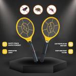 DEVOGUE® Electric Fly Swatter Bug Zapper Battery Operated Flies Killer Indoor & Outdoor Pest Control Mosquito Zapper and Insect Catcher Racket