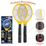 DEVOGUE® Electric Fly Swatter Bug Zapper Battery Operated Flies Killer Indoor & Outdoor Pest Control Mosquito Zapper and Insect Catcher Racket