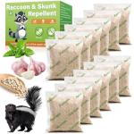 12 Pack Natural Skunk Pouches, Skunk Repellent Pouches for Outdoor Yard Garden House | Long-Lasting Protection | Safe for Dogs and Children