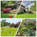 Solar Ultrasonic Animal Repellent Outdoor, Deer Repellent for Yard with RIP Sensor, IP65 Waterproof Squirrels Repeller, Effective Deterrent Cat, Raccoons, Skunks, Rabbits