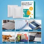 8 Pack Bed Bug Repellent, Natural Citronella & Lemongrass Plant-Based Formula, Deter Bed Bugs Eggs, Lasting Protection 2 Months for Mattress Furniture Luggage, Non-Toxic Family Safe