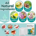 8 Pack Bed Bug Repellent, Natural Citronella & Lemongrass Plant-Based Formula, Deter Bed Bugs Eggs, Lasting Protection 2 Months for Mattress Furniture Luggage, Non-Toxic Family Safe