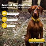 Smarkey 60"-92" Animal Catch Pole Wildlife Control Tool Noose Holder Net Kit for Dogs Feral Cat Raccoons Hog Pig Fox Coyote Bulldog Wolf Goat Lizards Boar Bichon Calf Piglet Gator
