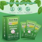 30 Pack Extra Thick Bed Bug Repellent Wipes, Natural Plant Ingredient, Travel Size & Individually Wrapped, Pest Control Wipes for Mattress, Furniture, Luggage, Car Seat & Home Use, Hotels, Theaters