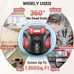 Mouse Repellent Ultrasonic Plug in, Mice Repellent Indoor Ultrasonic Pest Repeller 2025 Upgraded, 360° Ultrasonic Rodent Repellent with PIR Sensor & LED Strobe Light for Indoor