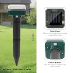 8 Pack Mole Repellent Solar Powered, Upgrade 2025 Waterproof Ultrasonic Gopher Vole Repellent Outdoor, Rat, Squirrel, Skunk, Repellent for Lawn Garden & Yard