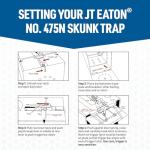JT Eaton Skunk & Medium Pest Live Trap with Dark Interior, Easy Capture Trigger, Easy Release Door