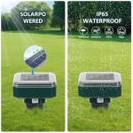 8 Pack Mole Repellent Solar Powered, Upgrade 2025 Waterproof Ultrasonic Gopher Vole Repellent Outdoor, Rat, Squirrel, Skunk, Repellent for Lawn Garden & Yard