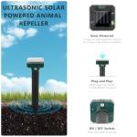 8 Pack Mole Repellent Solar Powered, Upgrade 2025 Waterproof Ultrasonic Gopher Vole Repellent Outdoor, Rat, Squirrel, Skunk, Repellent for Lawn Garden & Yard