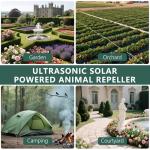 8 Pack Mole Repellent Solar Powered, Upgrade 2025 Waterproof Ultrasonic Gopher Vole Repellent Outdoor, Rat, Squirrel, Skunk, Repellent for Lawn Garden & Yard