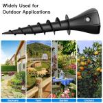 4 Pack Mole Repellent Solar Powered, Snake Vole Repellent Outdoor, Solar Powered Gopher Chaser for Lawn and Garden, Waterproof Sonic Spikes, Get Rid of Moles, Groundhogs, and Rodents