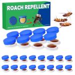 16PCS Roach Bait & Killer, Roach Repellent Stations for Nest Repellent of Indoor Infestations, Effective Solution for Small to Large Cockroaches, Easy to Use, Ideal for Hidden Areas