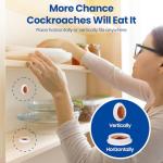 16PCS Roach Bait & Killer, Roach Repellent Stations for Nest Repellent of Indoor Infestations, Effective Solution for Small to Large Cockroaches, Easy to Use, Ideal for Hidden Areas