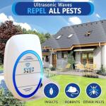 Ultrasonic Pest Control Repeller Plug in 2 Pack- Insect Control Defender Cockroach Ants Mice Fly Rat Bedbug Spider Squirrel Roach Bed Bug Mouse Rodent Mosquito 1