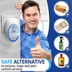 Ultrasonic Pest Control Repeller Plug in 2 Pack- Insect Control Defender Cockroach Ants Mice Fly Rat Bedbug Spider Squirrel Roach Bed Bug Mouse Rodent Mosquito 1