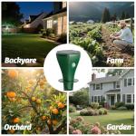 Oustpex 8 Packs Solar Powered Mole Repellent Outdoor，Ultrasonic Vole Repellent for Lawns Pest Control Stake, IP65 Waterproof Sonic Pulse Deterrent for Gopher Vole Snake in Lawn, Garden & Yard