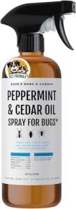 Kate's Home & Garden Peppermint Oil Spray for Bugs, Ants, Insects, Spiders. Pesticide and Insecticide Indoor Repellent Pest Control with Cedarwood Oil (16oz, Natural, Pet Safe, Non Toxic)