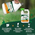 Vet’s Best Flea and Tick Yard and Kennel Spray – Natural Yard Treatment for Fleas, Ticks and Mosquitoes – Plant and Pet Safe Outdoor Spray with Certified Natural Oils – Made in USA – 96 oz Refill