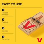 Victor Mouse Traps M150-12, Metal Pedal, Sustainably Sourced FSC Wood, Wooden Mouse Traps, 12 Medal Pedal Traps