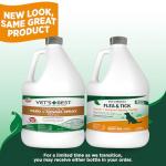 Vet’s Best Flea and Tick Yard and Kennel Spray – Natural Yard Treatment for Fleas, Ticks and Mosquitoes – Plant and Pet Safe Outdoor Spray with Certified Natural Oils – Made in USA – 96 oz Refill