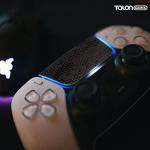 TALONGAMES Skin Compatible with PS5 Dualsense Controller, Enhanced Texture for PlayStation,Pre-Cut,Easy to Apply,Easily Add Protection (Snake Scale Black)