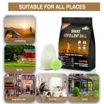 30 Pack Snake Repellent for Yard Powerful, Snake Away Repellent for Outdoors, Moth Balls for Outdoor Use