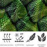 visesunny High Waist Yoga Pants with Pockets Green Snake Scale Skin 3D Printing Buttery Soft Tummy Control Running Workout Pants 4 Way Stretch Pocket Leggings