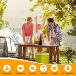 Fly Fans for Tables, Fly Repellent Fan Indoor Outdoor with Holographic Blades,4 Pack Batteries Powered for Picnic, Party, Restaurant, Kitchen, and BBQ