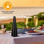 Fly Fans for Tables, Fly Repellent Fan Indoor Outdoor with Holographic Blades,4 Pack Batteries Powered for Picnic, Party, Restaurant, Kitchen, and BBQ