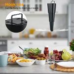 Fly Fans for Tables, Fly Repellent Fan Indoor Outdoor with Holographic Blades,4 Pack Batteries Powered for Picnic, Party, Restaurant, Kitchen, and BBQ